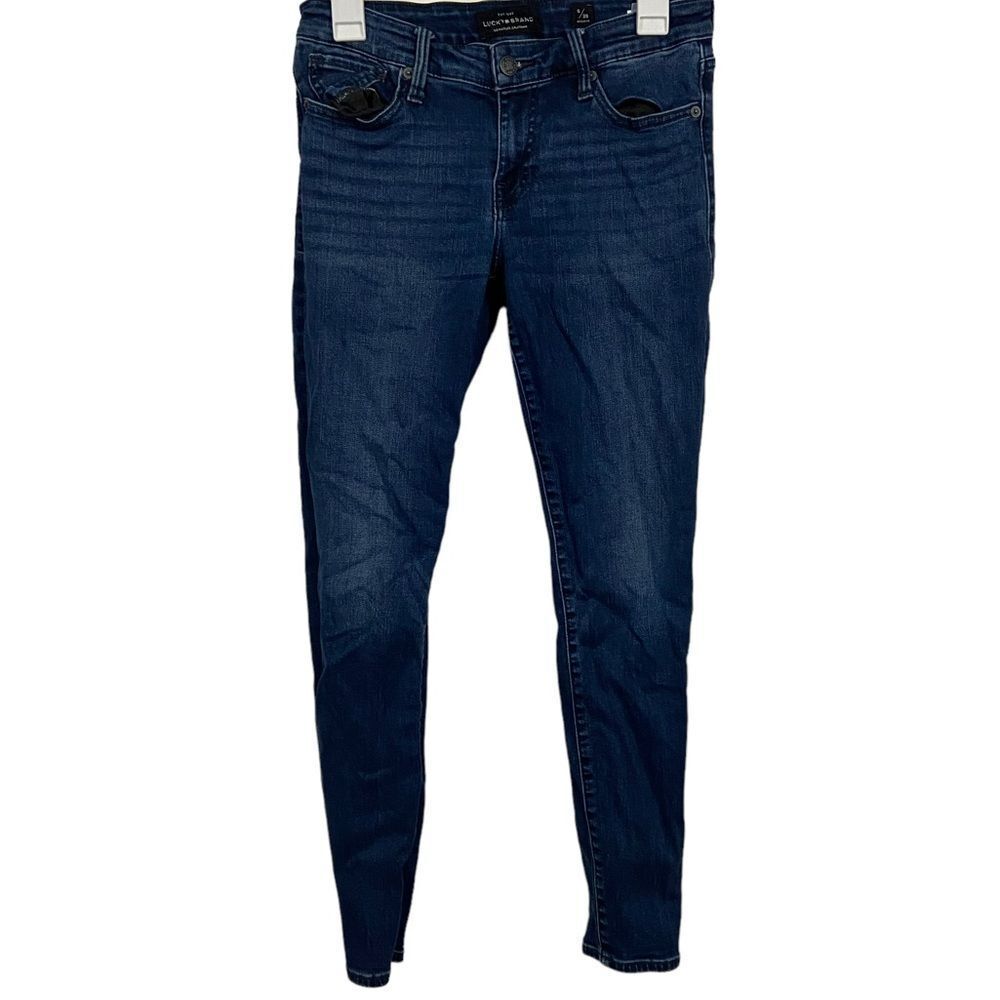 Lucky Brand Dark Wash Mid Rise Skinny Jeans